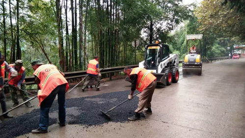 天全县公路养护段启动荥飞路烂路修补工程，全面提升公路管理与养护水平以迎接上级检查